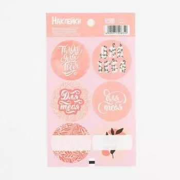 Наклейки на подарки «Для тебя», 9 × 16 см