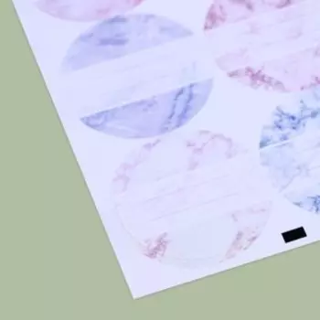 Наклейки на подарки «Мрамор», 9 × 16 см