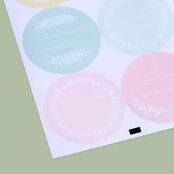 Наклейки на подарки «Рамочки‒веточки», 9 × 16 см