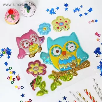 Наклейки на воздушные шары «Совёнок»