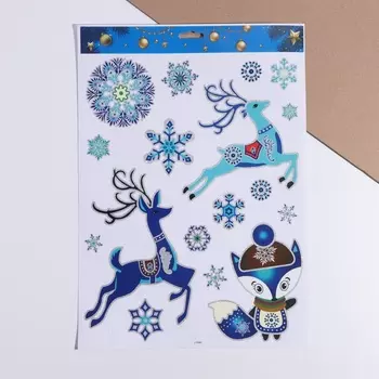 Наклейки «Новогодние», 29 х 41 см
