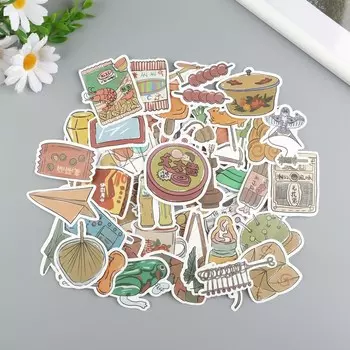 Наклейки пластик "Связь" набор 60 шт 10х12 см