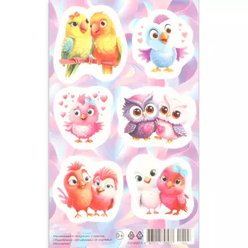 Наклейки "Птички" 10х16 см
