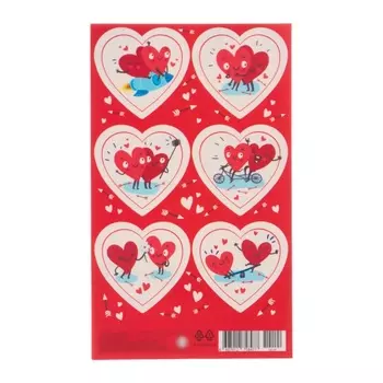 Наклейки «Сердечки» 1016 см
