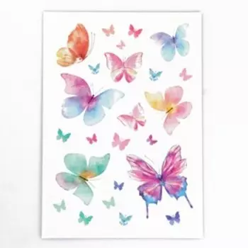 Наклейкитату Butterfly, 14 21 см