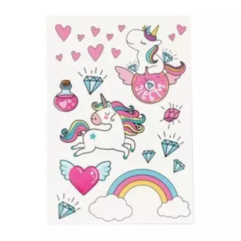 Наклейкитату Rainbow Unicorns, 14 21 см