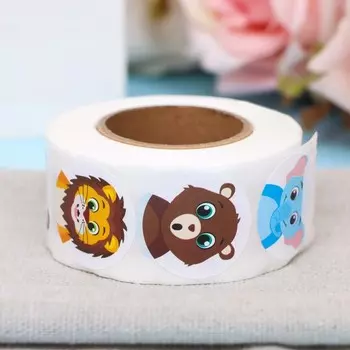 Наклейки в рулоне «Друзья»,500 шт.,2.52.5 см