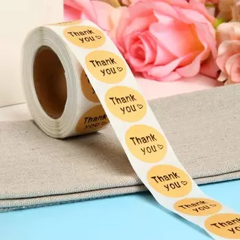 Наклейки в рулоне Love, 500 шт., 2.52.5 см