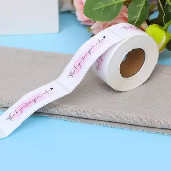 Наклейки в рулоне «Спасибо»,250 шт.,2.547.62 см