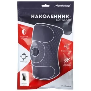 Наколенник-бандаж (1 шт), цвет чёрный