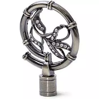 Наконечник «Бамбук», 2 шт, d=1,6 см, цвет старое золото