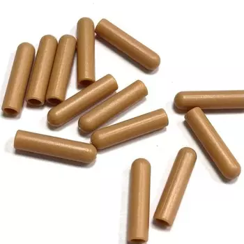 Наконечник для шнура, диаметр 0,5 см, 2,5 см, цвет капучино