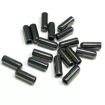 Наконечник для шнура, диаметр 0,7 см, 2 см, цвет чёрный никель