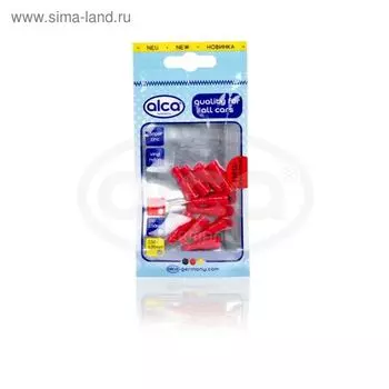 Наконечник круглый с изоляцией для подключения кабелей красный 4,0мм 10 шт ALCA