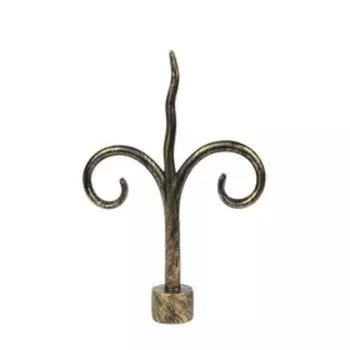 Наконечник «Лилия», 2 шт, d=16 мм, цвет коричневое золото