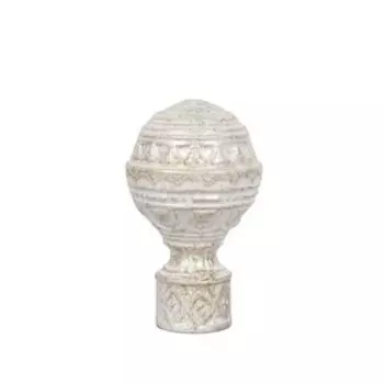 Наконечник «Люксор», 2 шт, диаметр 16 мм, цвет слоновая кость/золото