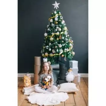 Звезда на ёлку (верхушка) млечный путь, 2222 см, белый