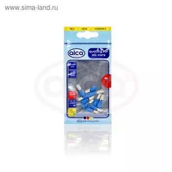 Наконечники штекерные для подключения кабелей синие 4,0мм 10 шт ALCA