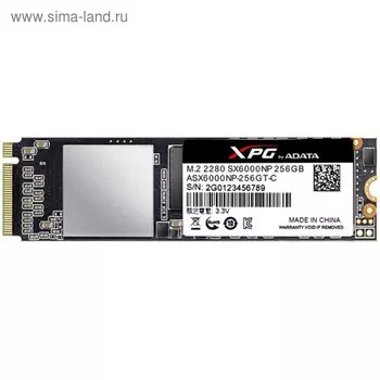 Накопитель SSD A-Data S11 Pro M.2 2280 AGAMMIXS11P-256GT-C, 256Гб, PCI-E x4