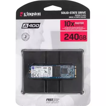 Накопитель SSD Kingston, SA400M8/240G A400 M.2 2280, 240 Гб, SATA III