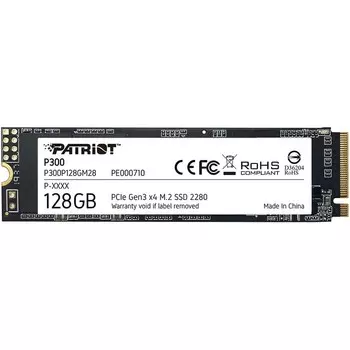 Накопитель SSD Patriot P300P128GM28 P300, 128 Гб, PCI-E x4, M2