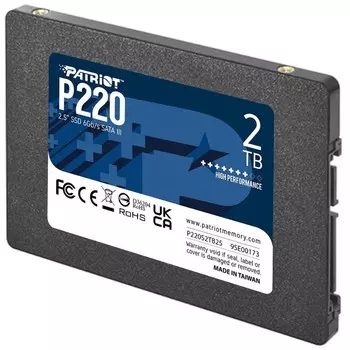 Накопитель SSD Patriot SATA III 2TB P220S2TB25 P220 2.5"