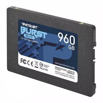 Накопитель SSD Patriot SATA III 960GB PBE960GS25SSDR Burst Elite 2.5"