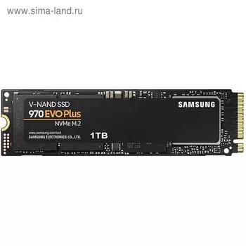 Накопитель SSD Samsung 970 EVO Plus M.2 2280 MZ-V7S1T0BW, 1Тб, PCI-E x4