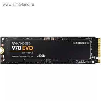 Накопитель SSD Samsung 970 EVO Plus M.2 2280 MZ-V7S250BW, 250Гб, PCI-E x4