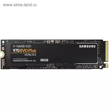 Накопитель SSD Samsung 970 EVO Plus M.2 2280 MZ-V7S500BW, 500Гб, PCI-E x4