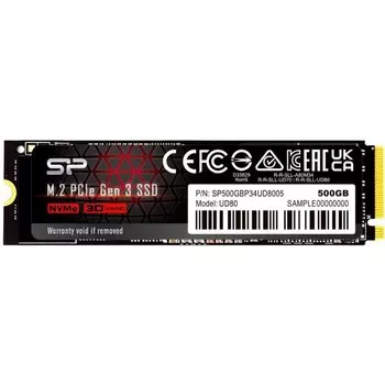 Накопитель SSD Silicon Power SP500GBP34UD8005, 120 Гб, PCI-E 3.0, М2