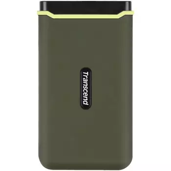 Накопитель SSD Transcend USB-C 500Gb TS500GESD380C темно-зеленый