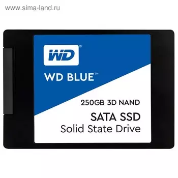 Накопитель SSD WD Original Blue WDS250G2B0A, 250Гб, SATA III, 2.5"