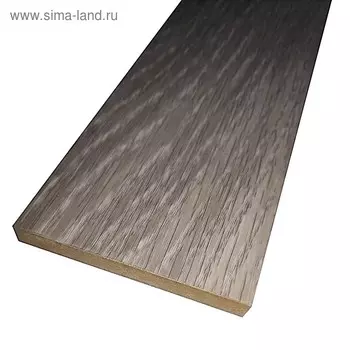Наличник плоский, 2150 × 70 × 5.5 мм, ПВХ, цвет дуб филадельфия грей