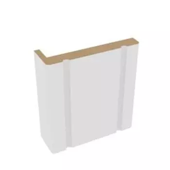 Наличник резной телескопический Vinyl, 2150х70х24 мм, цвет белый