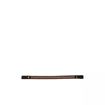 Налобник прямой, лента, кожа, 15 мм, 40 см, коричневый, КС117к