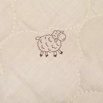 Наматрасник Адамас "Овечья шерсть", размер 160х200 см, поликоттон, пакет