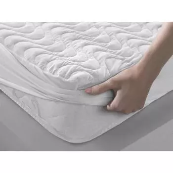 Наматрасник FITTED стеганый, размер 80х200 см, хлопок, силикон