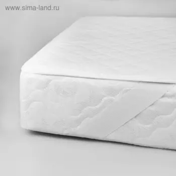 Наматрасник на резинках «Космо», размер 180 х 200 см, цвет белый