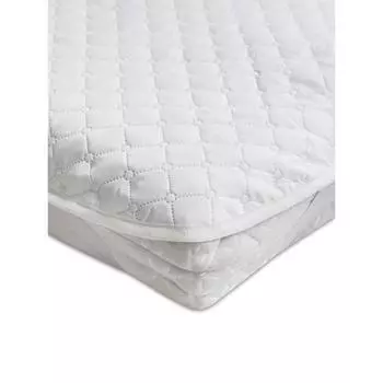 Наматрасник стёганный Comfort Line 160х200 см, с резинками по углам, цвет белый