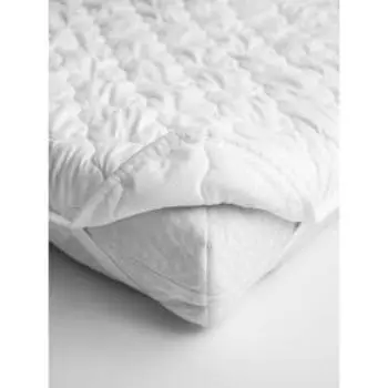 Наматрасник стёганный, размер 160х200 см, с резинками по углам, цвет белый