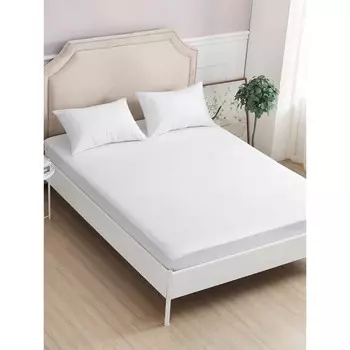 Наматрасник взрослый с водонепроницаемой мембраной, размер 90х200 см, цвет белый