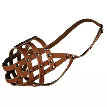 Намордник кожаный № 3а (восточноевропейская овчарка сука)