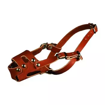 Намордник кожаный цельнокроеный № 0