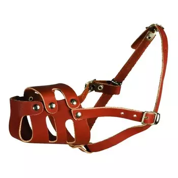 Намордник кожаный цельнокроеный № 4