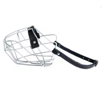 Намордник металлический «Зооник» №4/2 (овчарка), длина по носу 11 см, обхват морды 36 см, микс