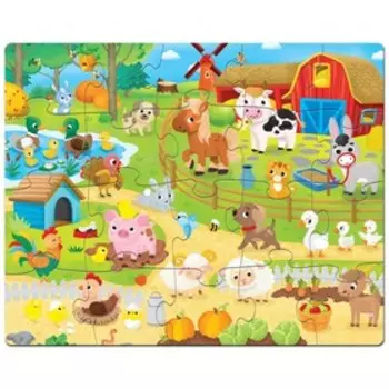 Пазл напольный «Большая ферма», 20 крупных деталей