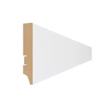 Напольный плинтус МДФ «100А», 161002000 мм, цвет белый
