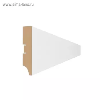 Напольный плинтус МДФ 80А 2000х80х16 Белый