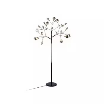 Напольный телескопический светильник со сменной лампой Ambrella light, Traditional, TR3030, 27хG4, цвет чёрный, хром